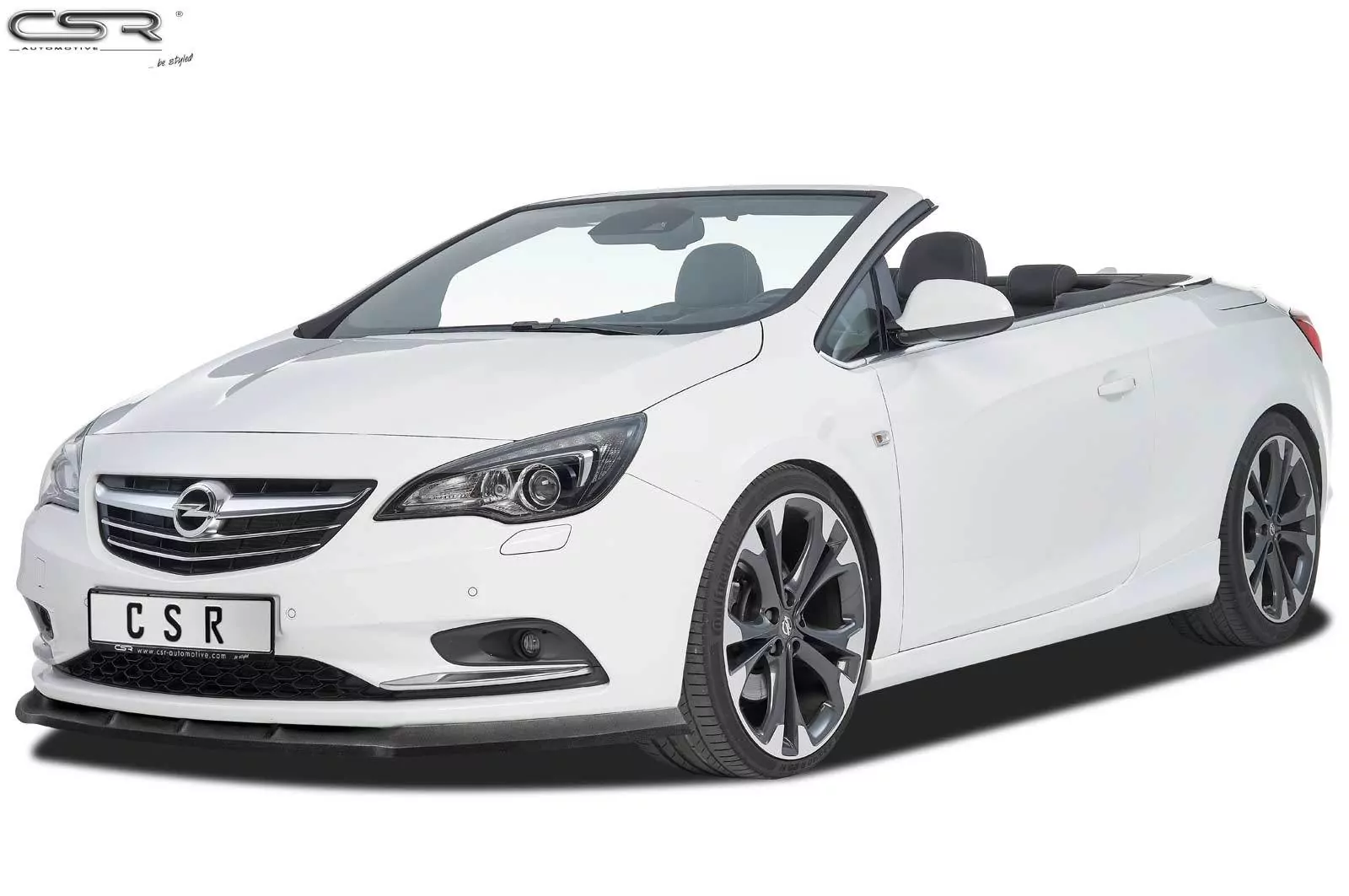 Cup-Spoilerlippe mit ABE für Opel Cascada CSL314-M Carbon Look (matt)