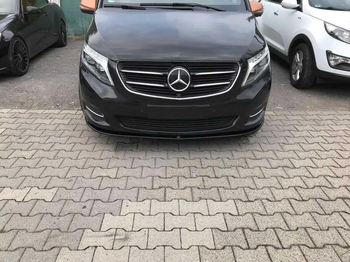 Front Ansatz Passend Für V.1 Passend Für Mercedes V-Klasse W447 Schwarz Hochglanz Schwarz Hochglanz