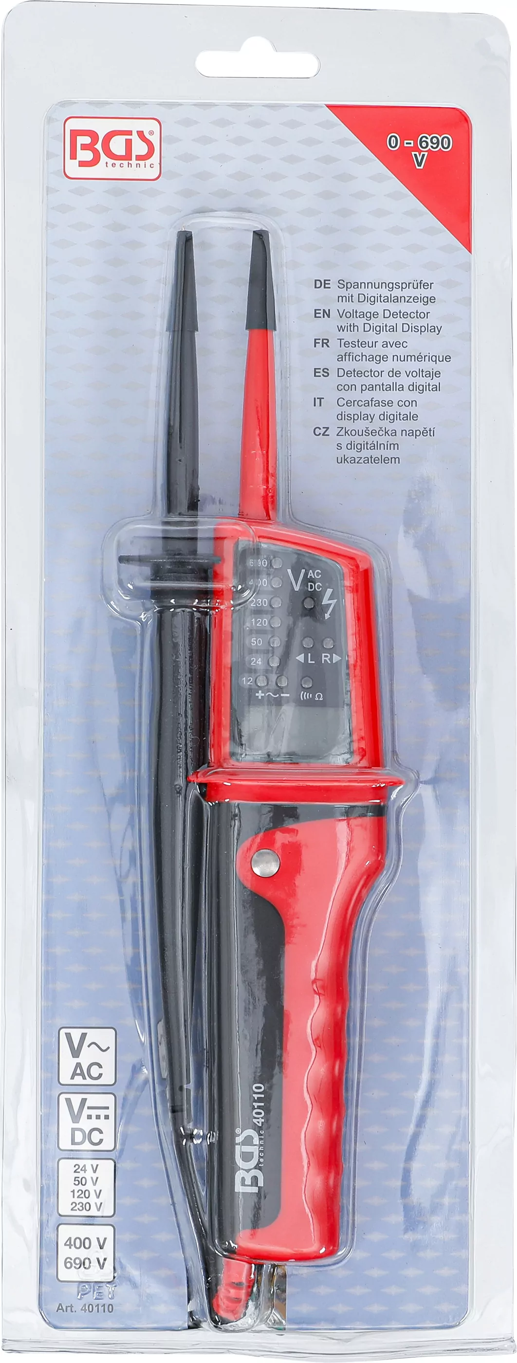 Spannungsprüfer mit Digitalanzeige