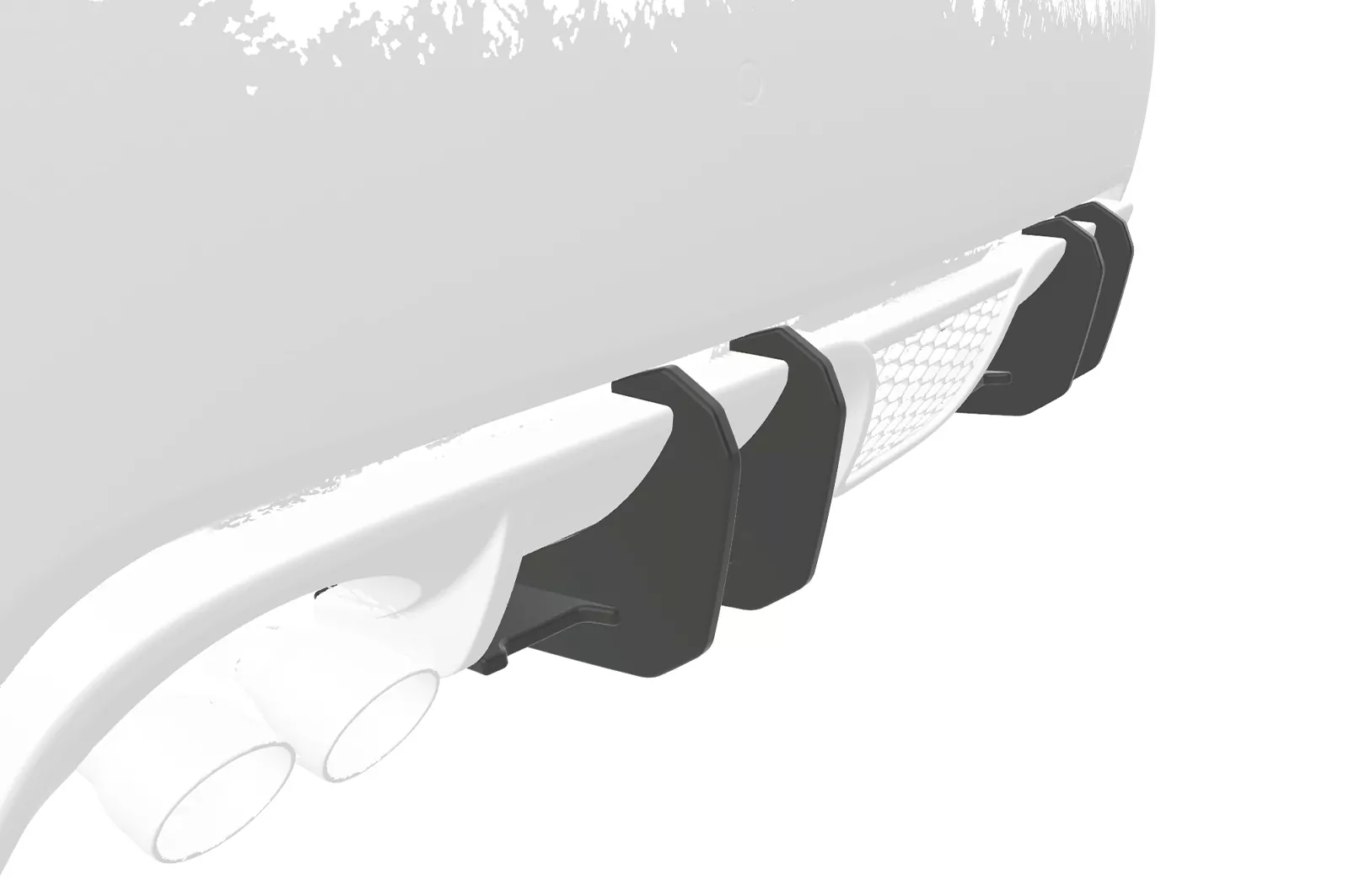 Racing Diffusor / Heckansatz für Fiat 500 Abarth 595 HA323