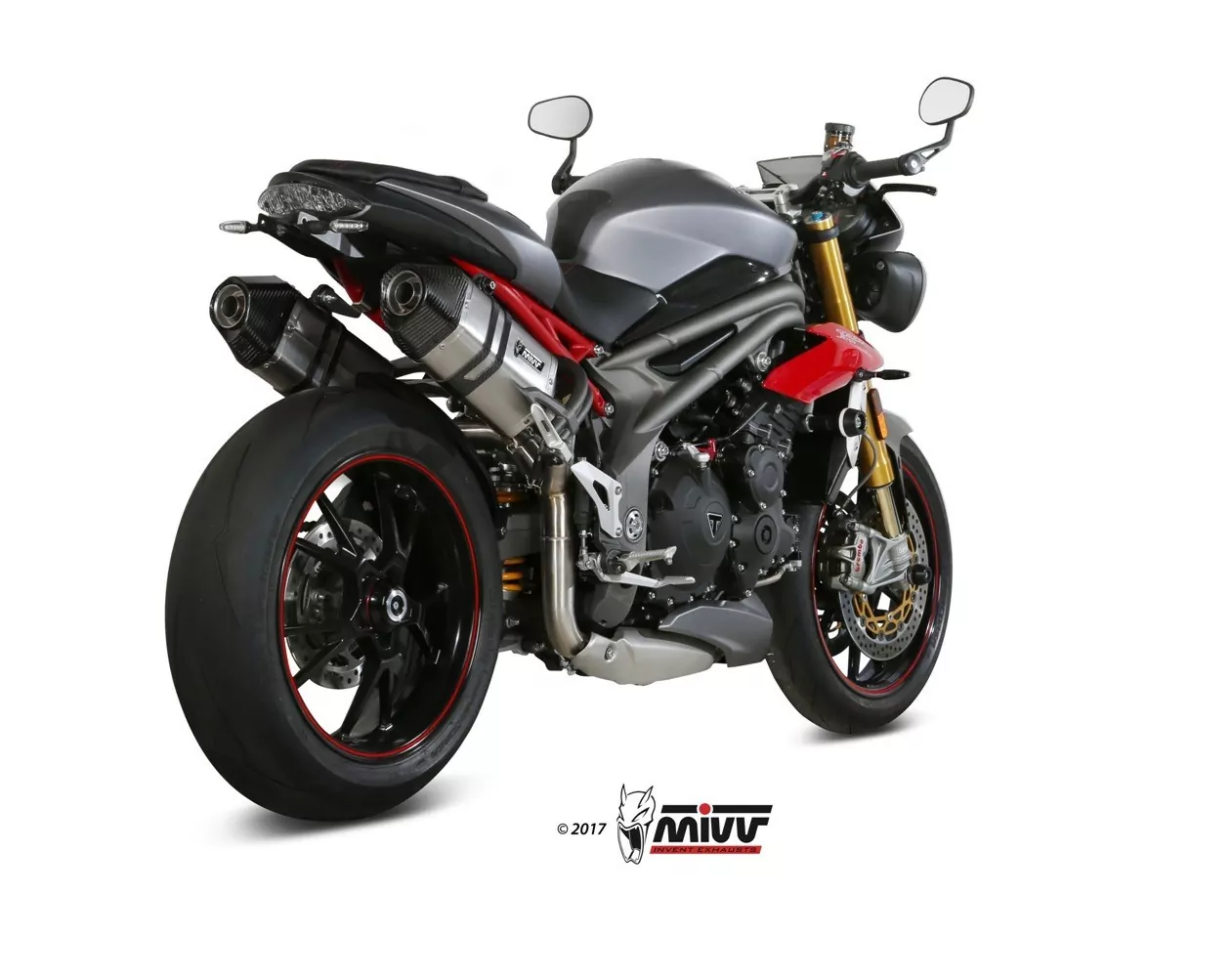 MIVV Speed Edge Edelstahl Triumph Speed Triple ´16-