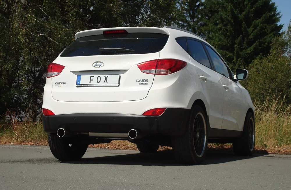 Hyundai ix35 Endrohre für FOX Endschalldämpfer Ausgang rechts/links - 1x100 Typ 12 rechts/links (ohne Bögen)