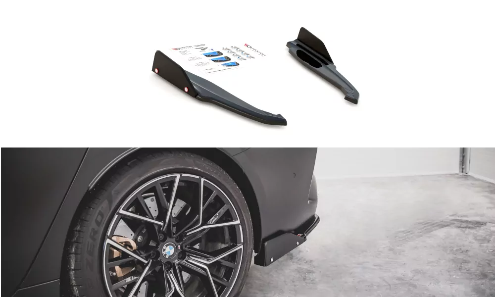 Heck Ansatz Flaps Diffusor +Flaps Für V.1 BMW M8 Gran Coupe F93