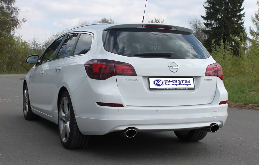 Opel Astra J Sports Tourer 1,4l  Endschalldämpfer quer Ausgang rechts/links - 115x85 Typ 32 rechts/links