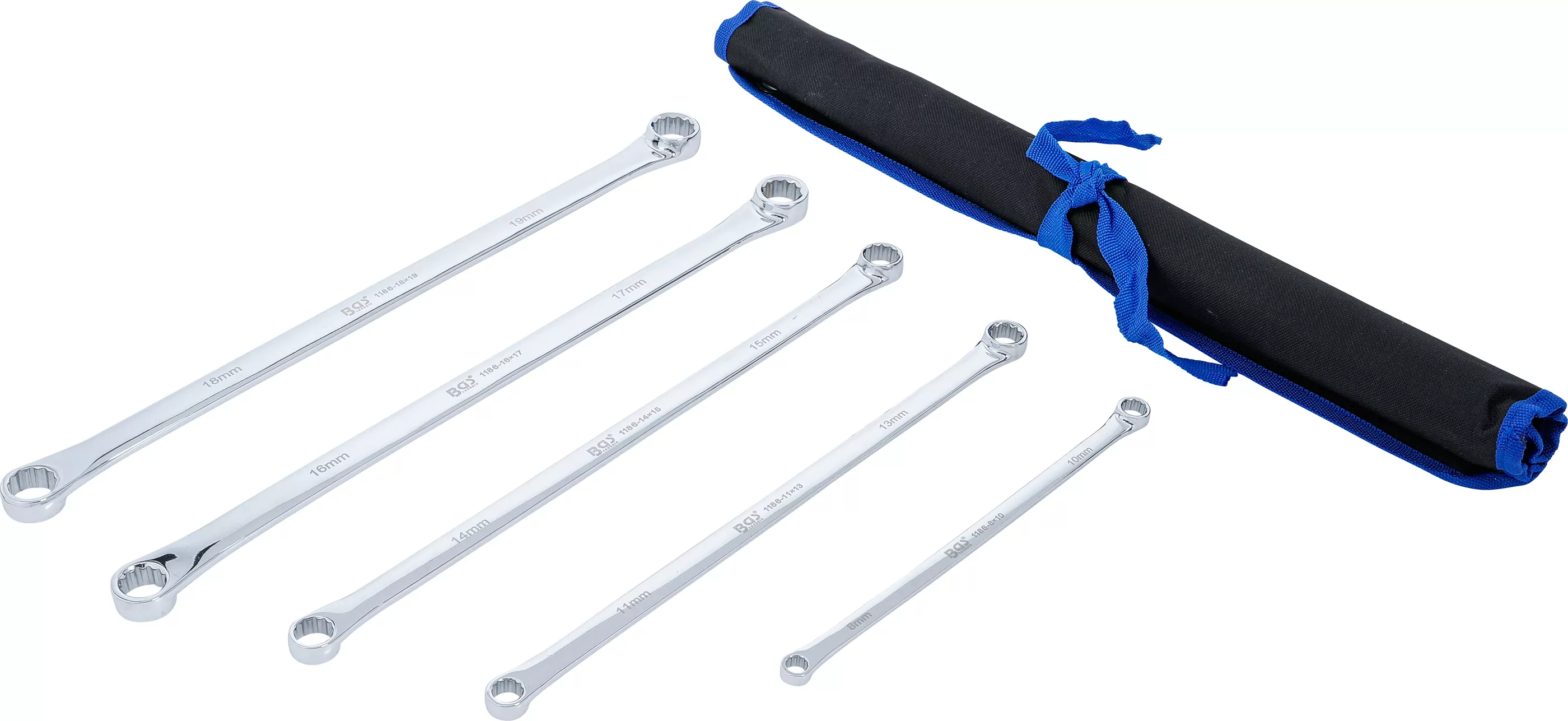 Doppel-Ringschlüssel-Satz | extra lang | SW 8 - 19 mm | 5-tlg.