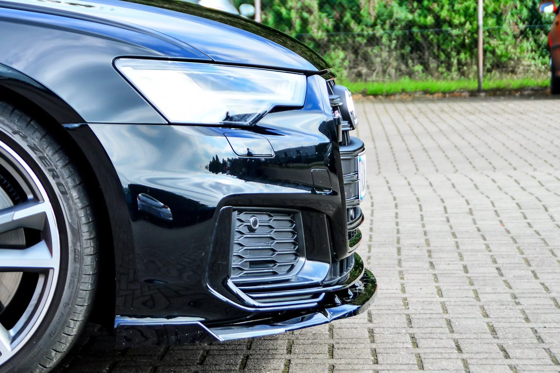 Cup Frontspoilerlippe mit Wing für Audi A6 S-Line + S6 4K C8 ab Bj. 2018-