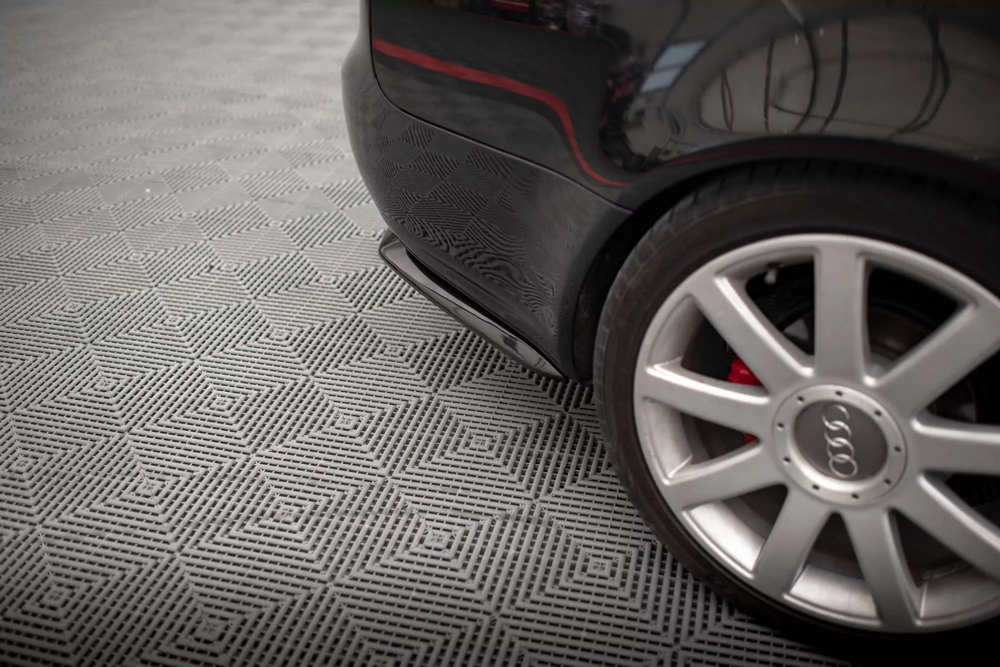 Heck Ansatz Flaps Diffusor Passend Für Diffusor Passend Für AUDI A4 B7 Schwarz Hochglanz Schwarz Hochglanz