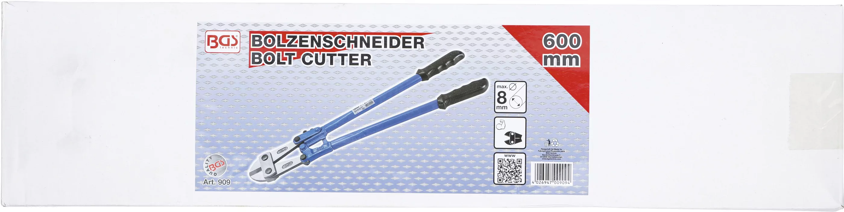 Bolzenschneider mit gehärteten Backen | 600 mm