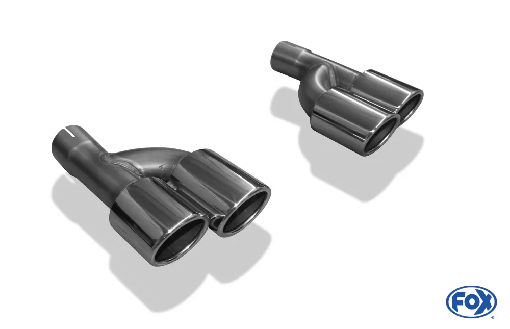 Audi A4 B7 3,0l TDI  Endrohrpaar zum Aufstecken - 2x88x74 Typ 32 rechts/links   Länge: 280mm, Anschluss 56mm innen