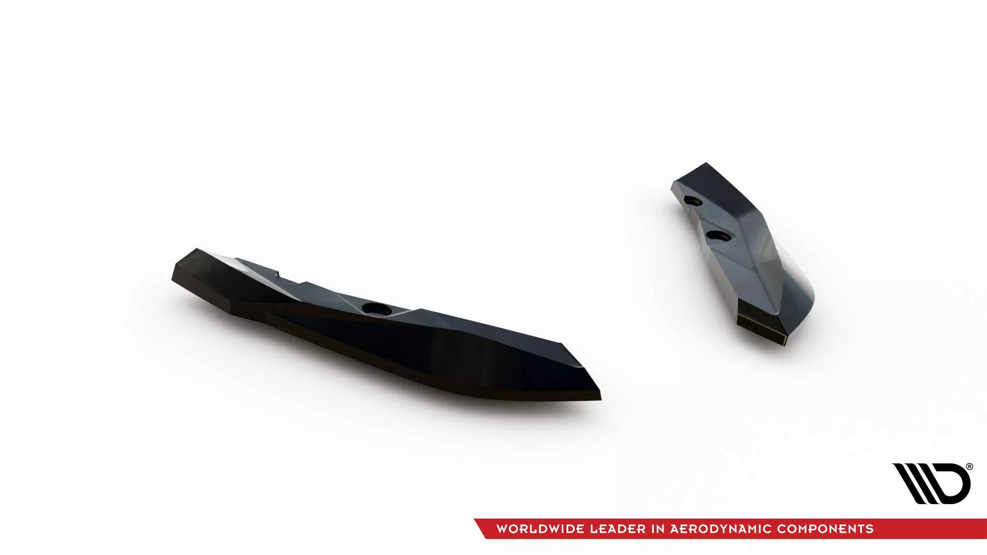 Heck Ansatz Flaps Diffusor V.4 Für BMW M135i F70 Schwarz Hochglanz