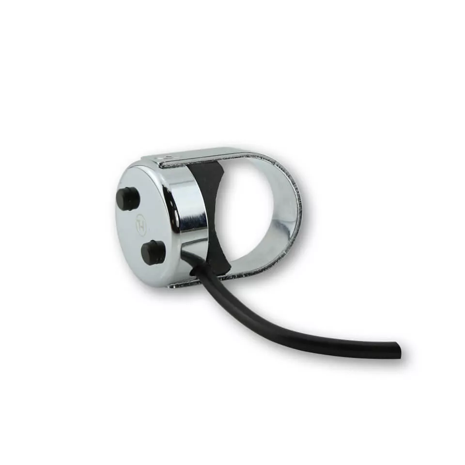 HIGHSIDER pro Classic Push Button Chrome For 7/8 And 1 Inch Handlebars