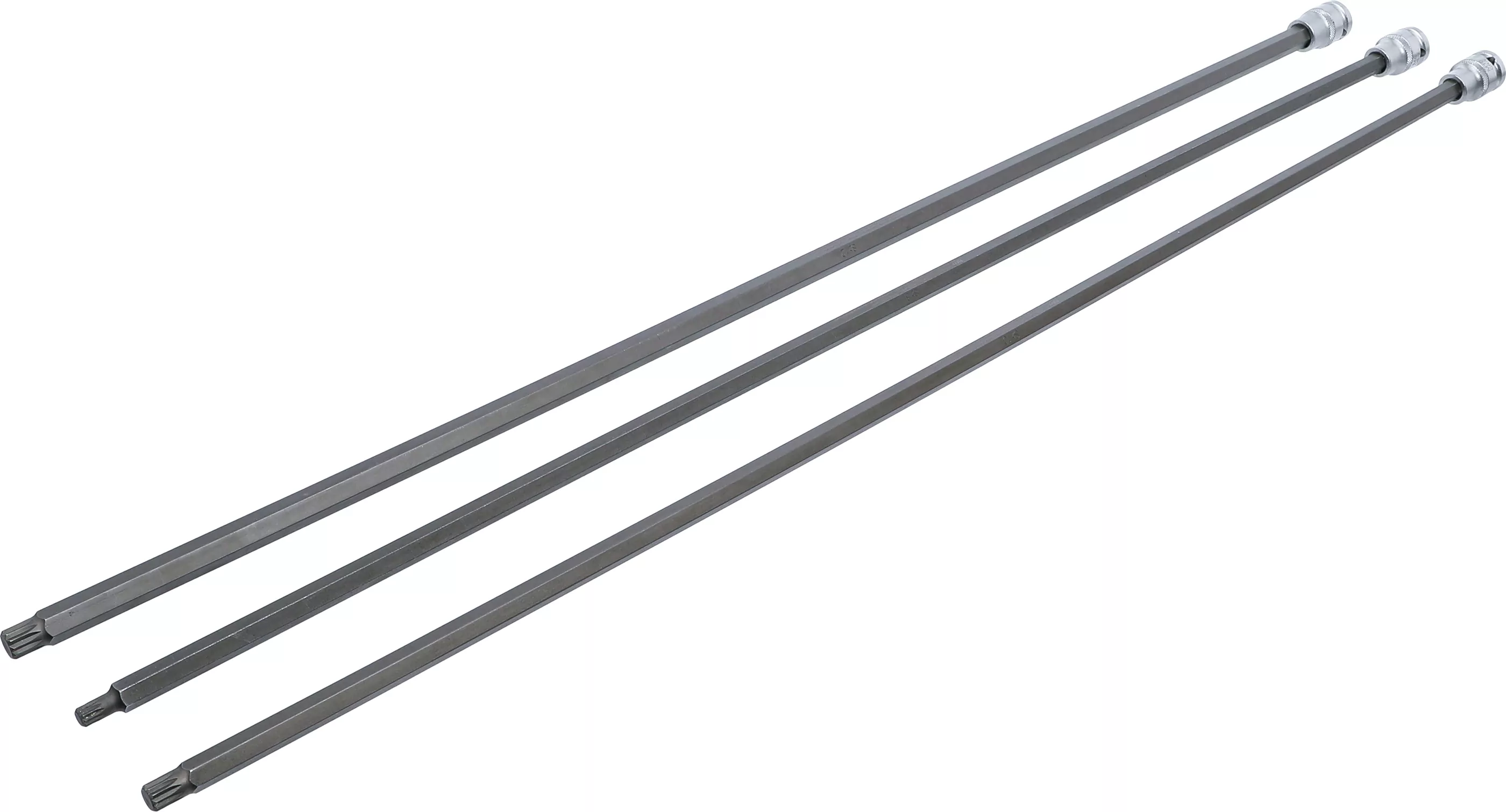 Bit-Einsatz-Satz | Länge 800 mm | Antrieb Innenvierkant 12,5 mm (1/2") | Innenvielzahn (für XZN) | für VAG | 3-tlg.