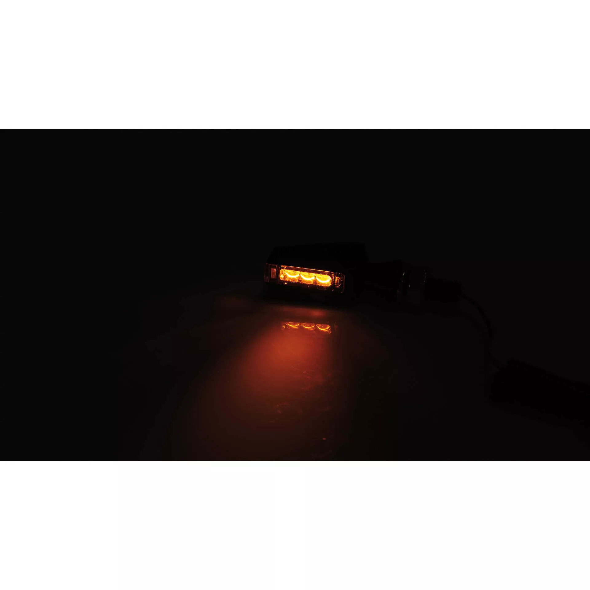 HIGHSIDER Pro Flight LED Blinker Gehäuse Schwarz / Linse Rauchgrau (Paar), Vorn & Hinten