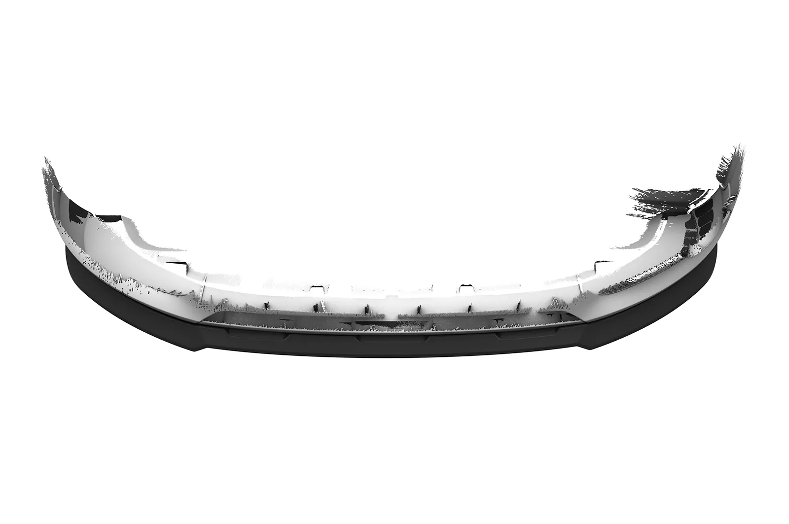 Cup-Spoilerlippe mit ABE für Audi Q3 (8U) CSL810 Schwarz Strukturiert