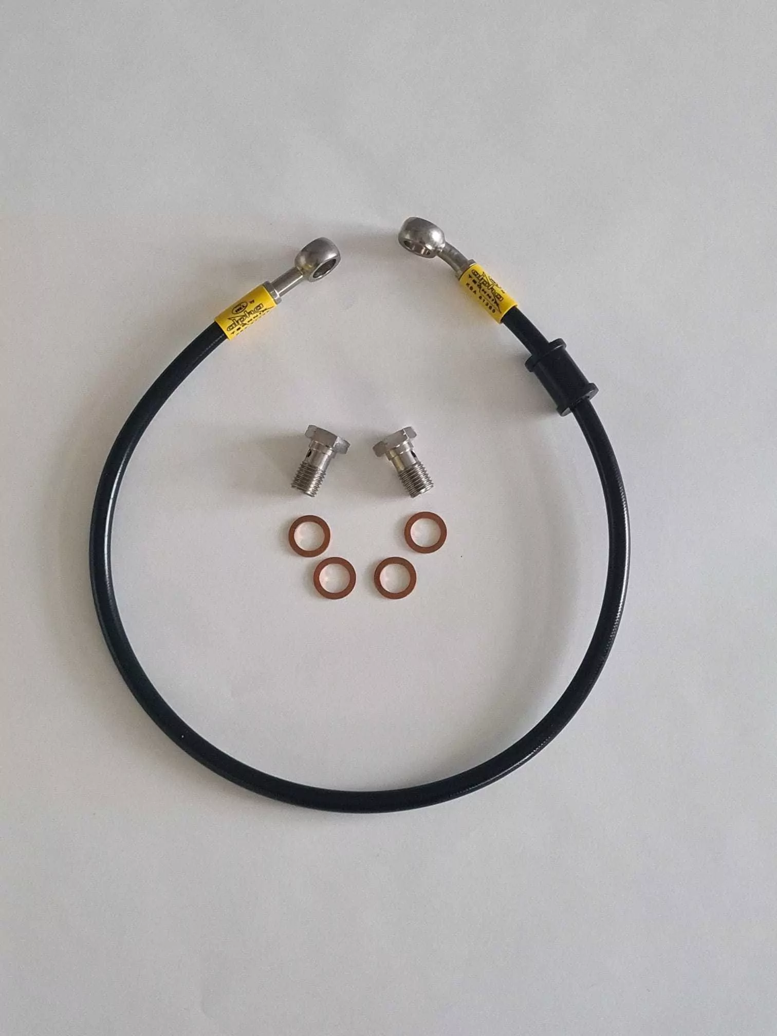 HEL Stahlflexleitung hinten Verlegeart OEM für Suzuki GSR600 2006 - 2010 Edelstahl