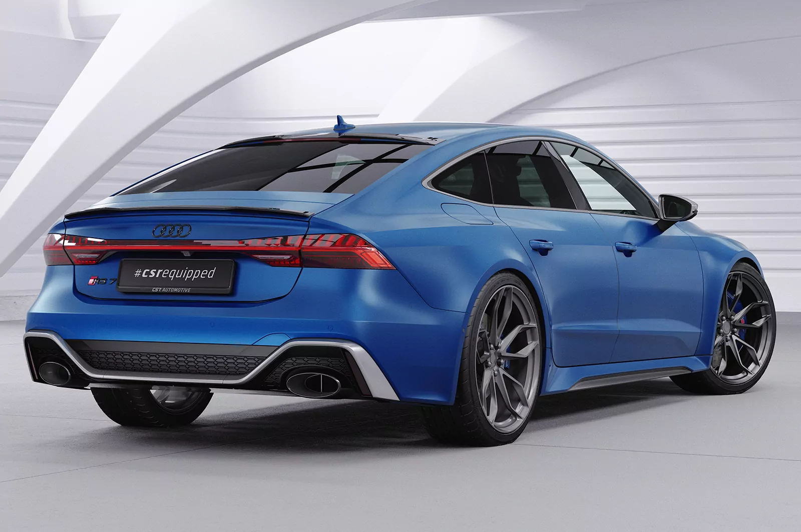 Heckflügel mit ABE für Audi A7/S7/RS7 (C8) Sportback HF860 Schwarz Strukturiert