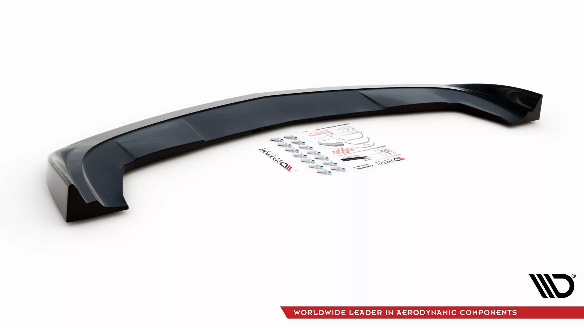 Front Ansatz Für Dodge Challenger RT Mk3 Facelift Schwarz Hochglanz