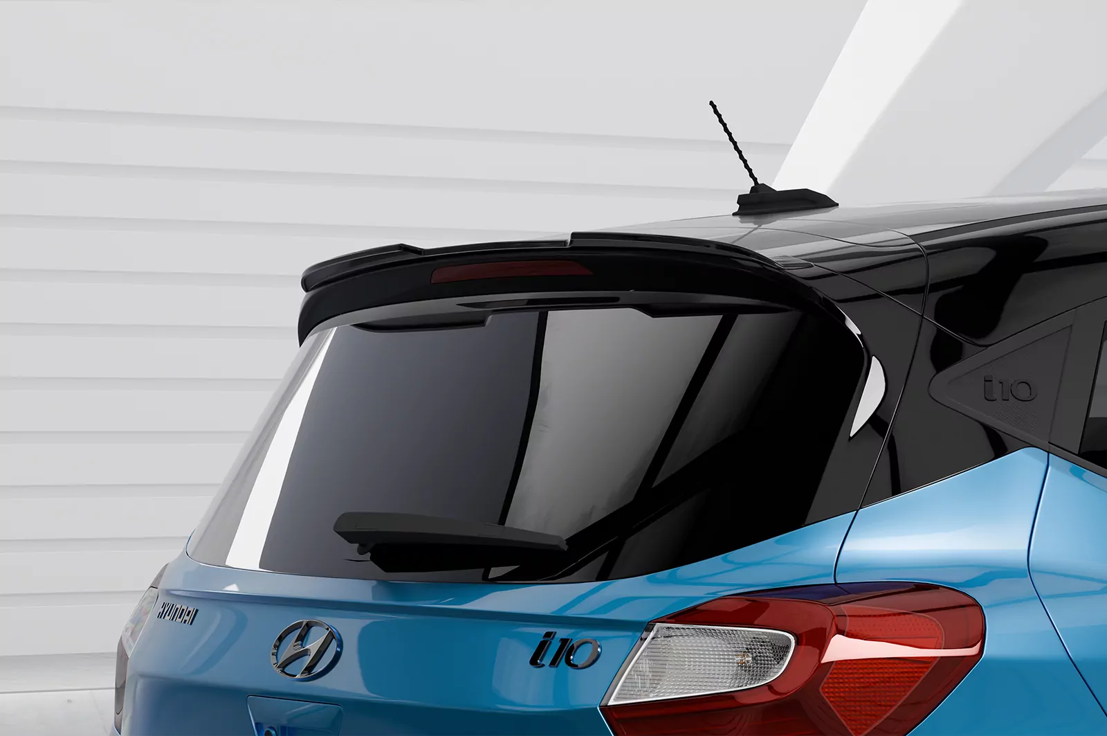 Heckflügel mit ABE für Hyundai i10 (3. Gen.) HF837 Schwarz Strukturiert