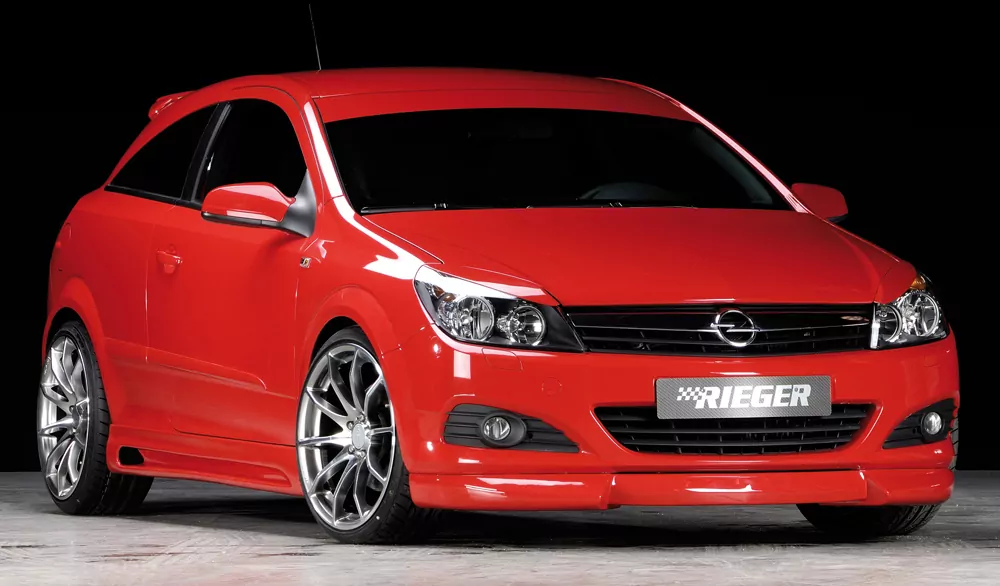 Rieger Seitenschweller rechts  matt schwarz für Opel Astra H GTC 3-tür.