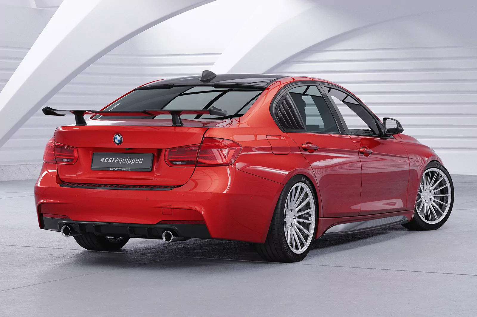 Seitenschweller für BMW 3er F30 / F31 SS595 Schwarz Strukturiert