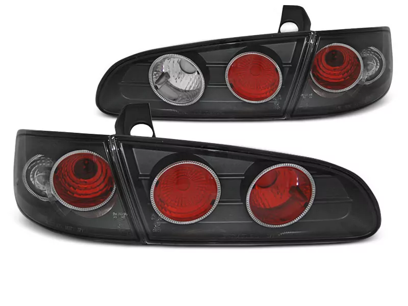 Tail Lights Black Fits Seat Ibiza 6l 04.02-08