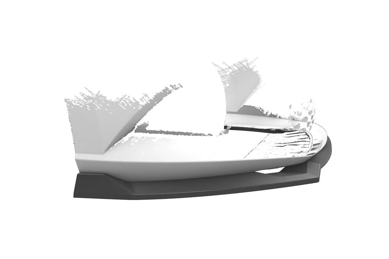 Cup-Spoilerlippe mit ABE für Skoda Fabia 3 (Typ NJ) CSL631 Schwarz Strukturiert