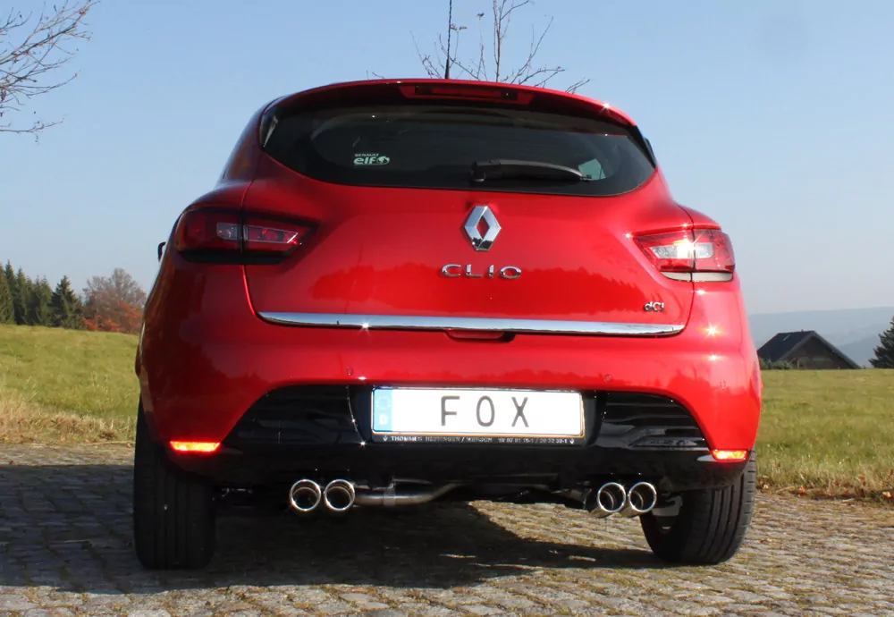 Renault Clio IV  Endschalldämpfer Ausgang rechts/links - 2x76 Typ 16 rechts/links