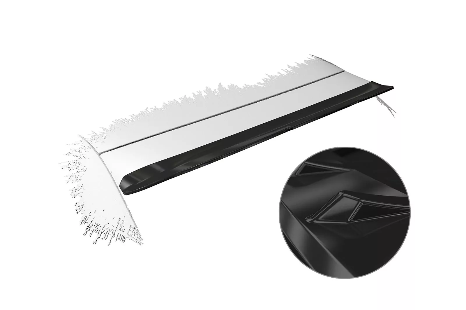 Heckflügel mit ABE für Audi A1 8X Sportback Glossy (schwarz hochglanz)