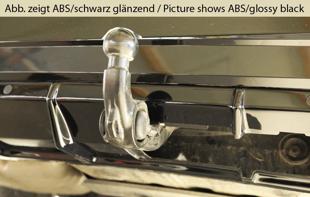 Rieger Heckeinsatz (für orig. elektr. AHK) matt schwarz für Skoda Superb III (3T/3V) Lim. 11.18-07.19 (bis Facelift 2)