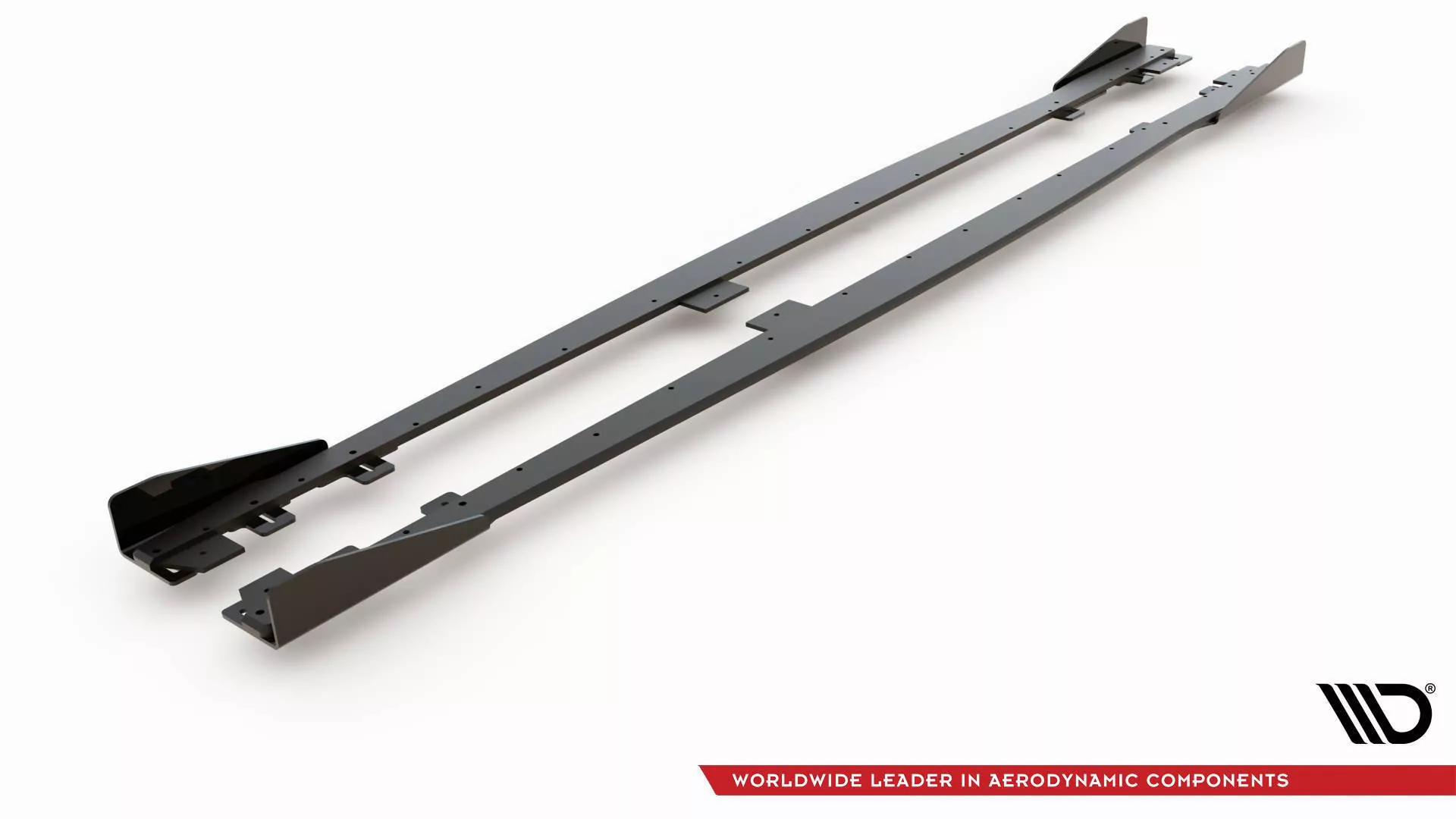 Robuste Racing Seitenschweller Ansatz Für Für V.2 + Flaps BMW 1er F20 M135i / M140i / M-Paket  Schwarz Hochglanz