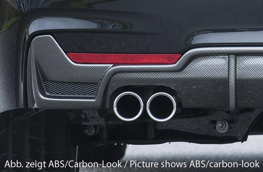 Rieger Heckeinsatz Carbon für BMW 4er F33  (3C) | Cabrio 03.13-06.15 (bis Facelift) nur für M-Paket-Heckschürze