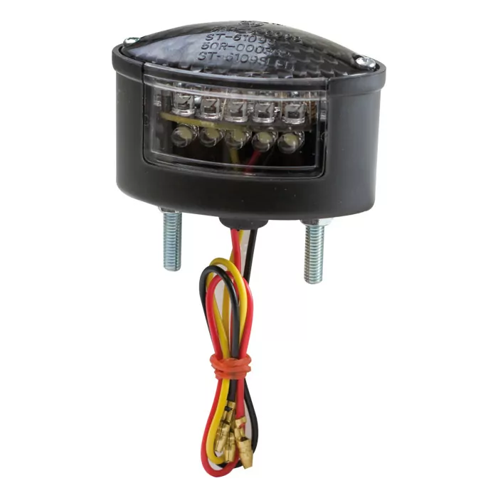 LED-Rücklicht "Micro Cateye" | getönt | schwarz Maße: L 66 x H 43 x T 43 mm | E-geprüft | KZB