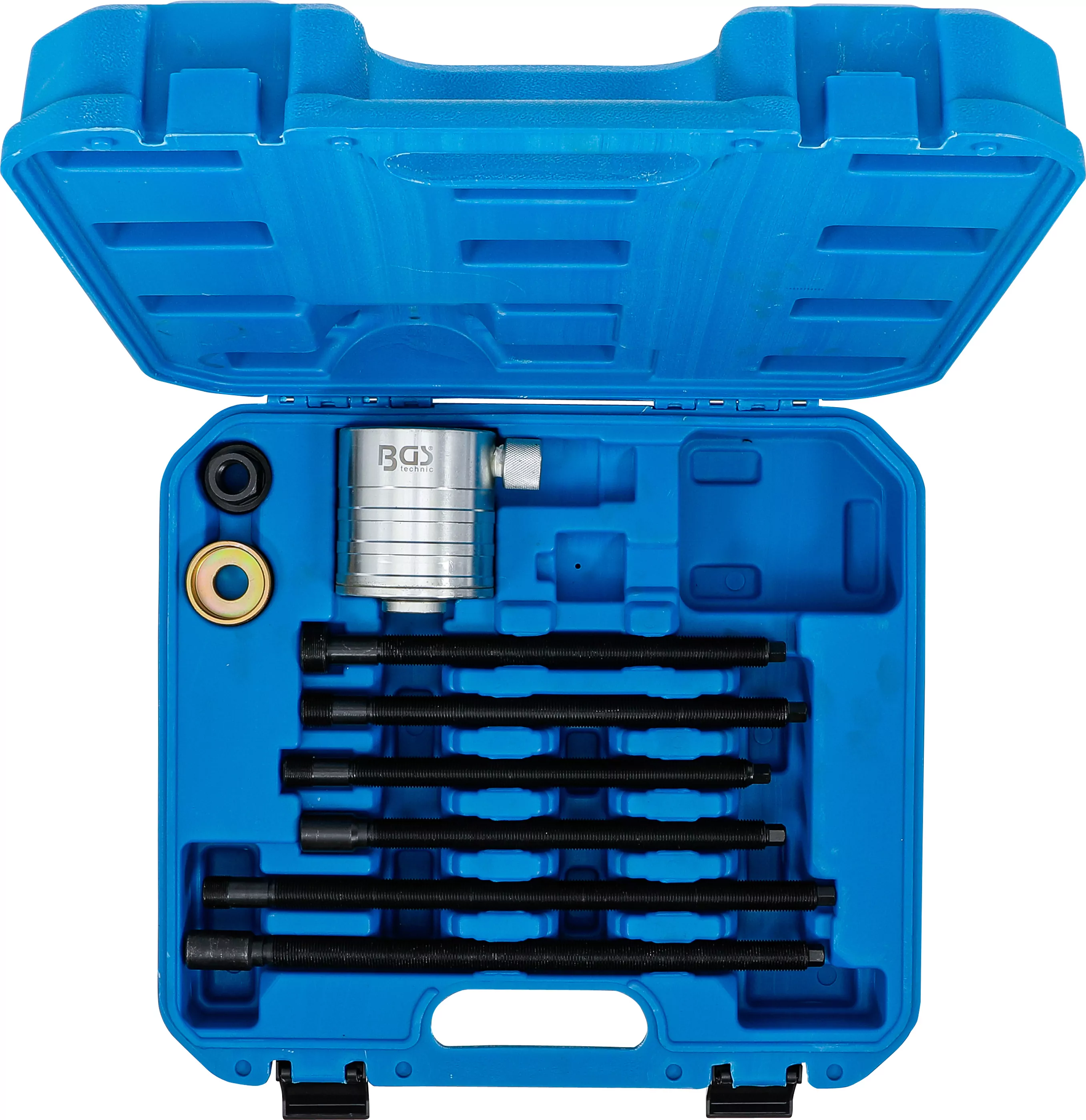 Hydraulikzylinder-Werkzeug-Satz | mit Zugspindeln | für Diesel-Injektoren-Auszieher | 17 t