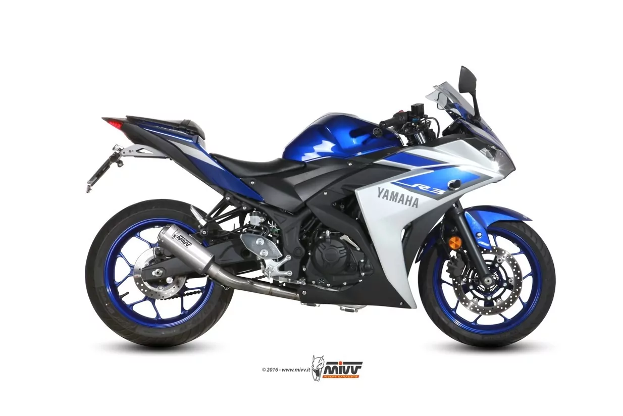 MIVV Komplettanlage MK3 Edelstahl YAMAHA YZF R25 2015 >