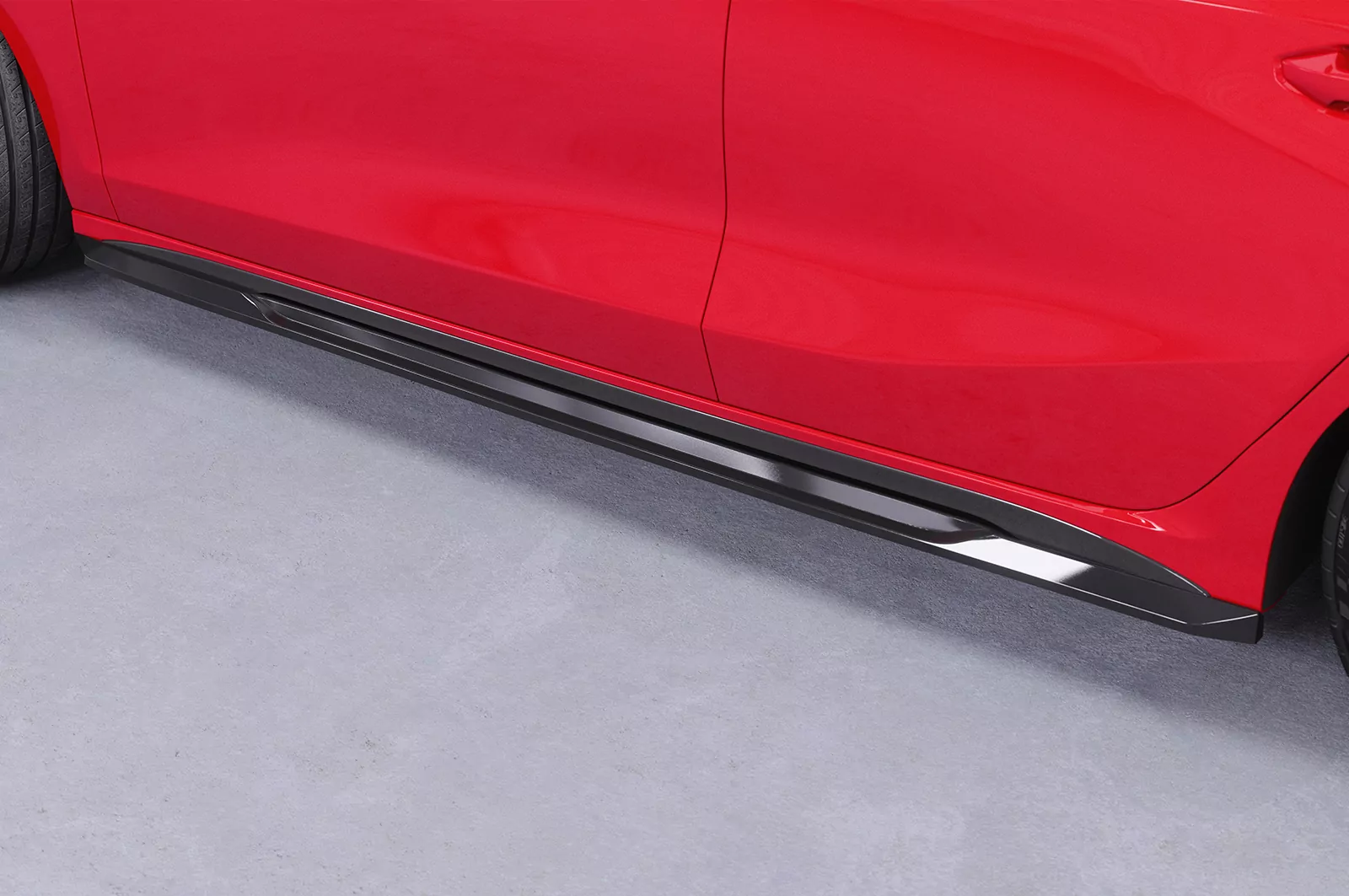 Seitenschweller für Audi A3 S-Line / S3 (8Y) SS532 Schwarz Strukturiert