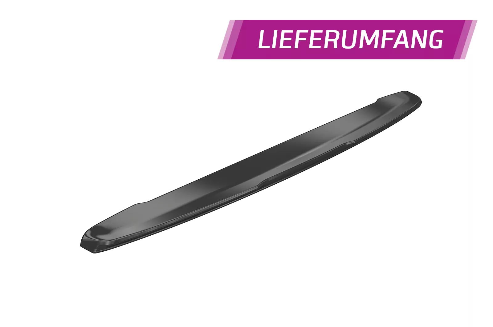 Heckflügel mit ABE für VW T6 / T6.1 HF030 Schwarz Strukturiert