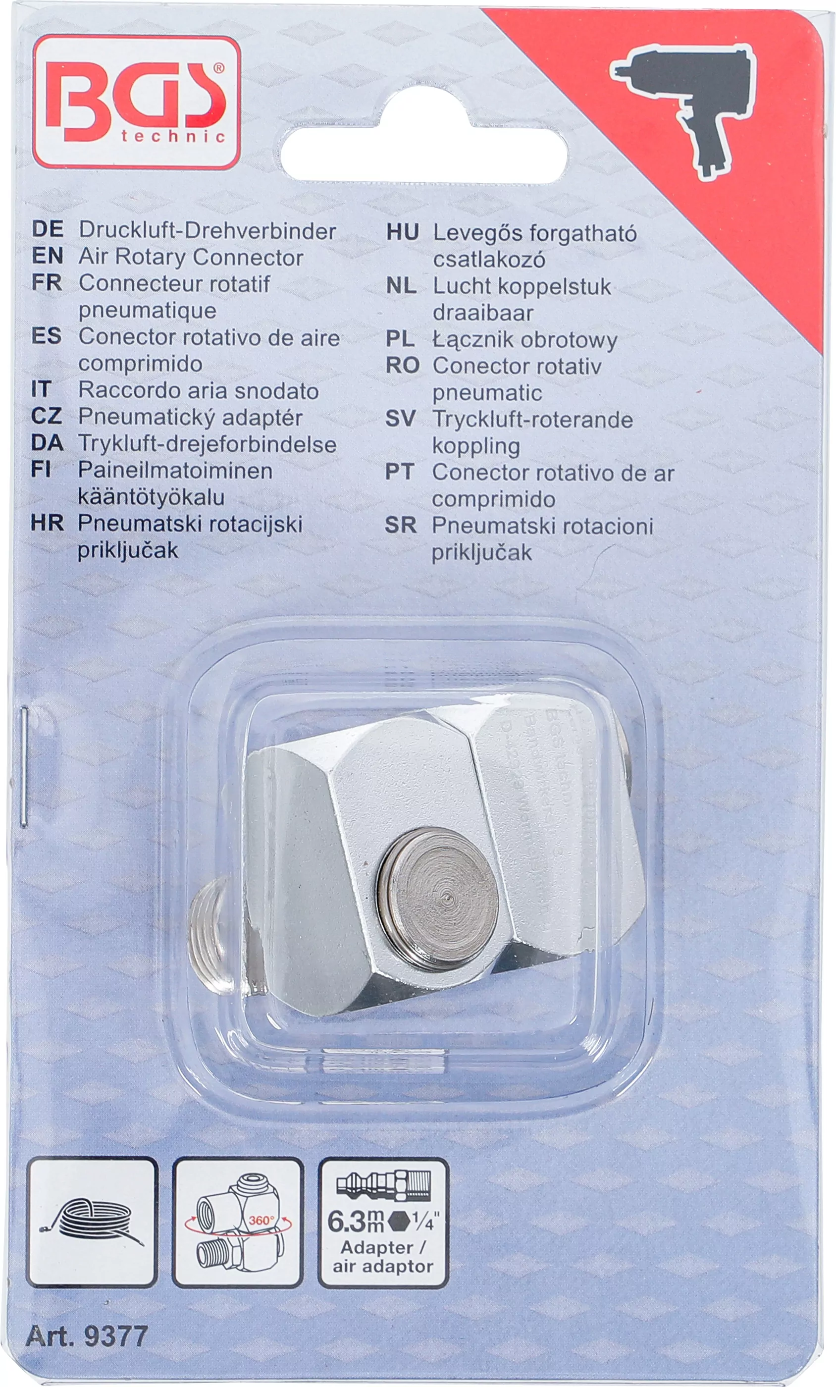 Druckluft-Drehverbinder