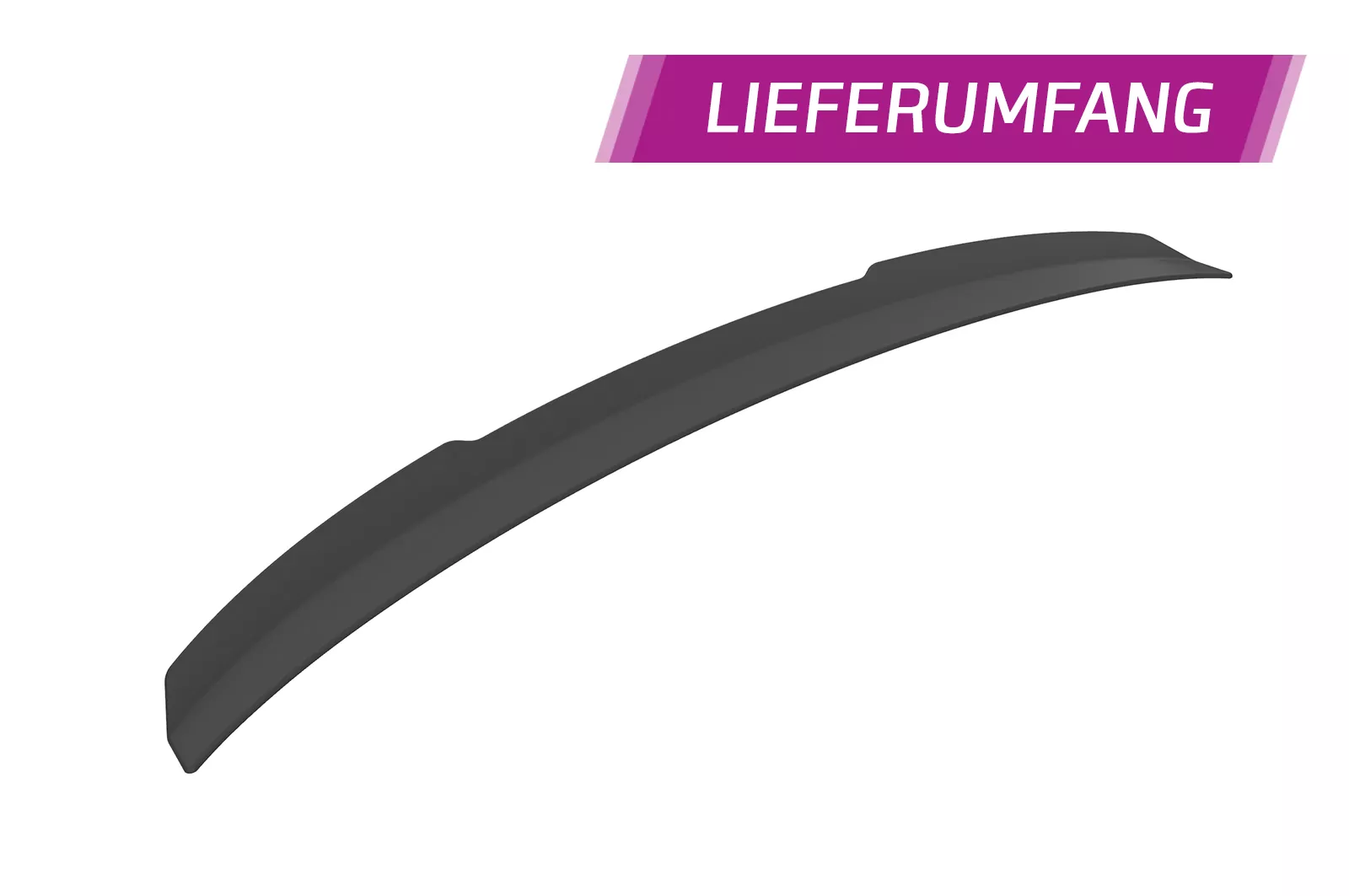 Heckflügel mit ABE für Audi A6 C7 4G HF612 Strukturiert (schwarz matt)