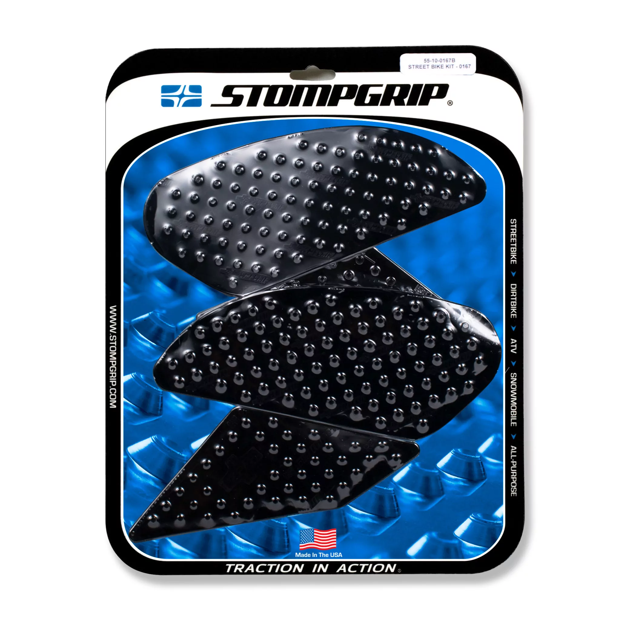 Stompgrip Traction Pad Volcano für Honda CB500 F / R 19-22 Schwarz