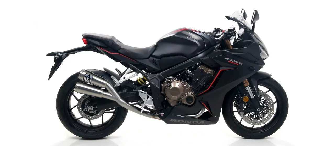 Arrow Pro-Race Edelstahl Schwarz Honda CBR 650 R 2019-2023-CB 650 R 2019-2023