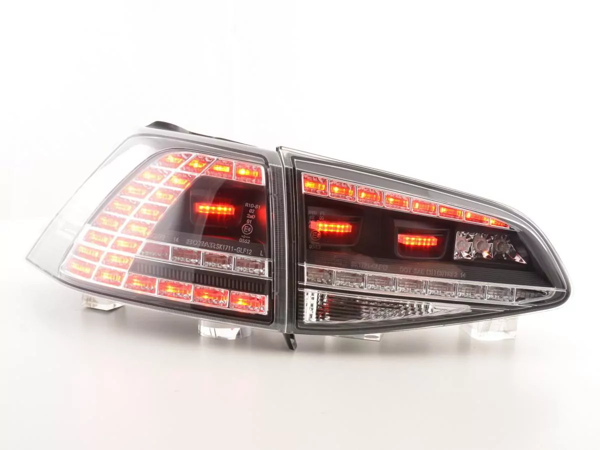 LED Rückleuchten Set VW Golf 7 ab Bj. 2012 schwarz