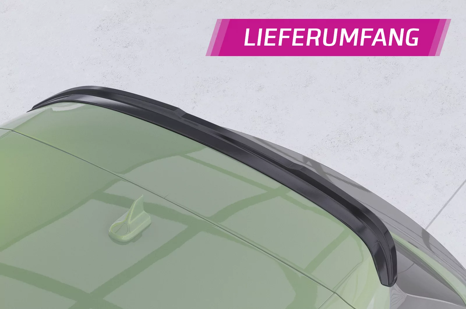 Heckflügel mit ABE für Audi Q5 (FY) HF974 Schwarz Strukturiert