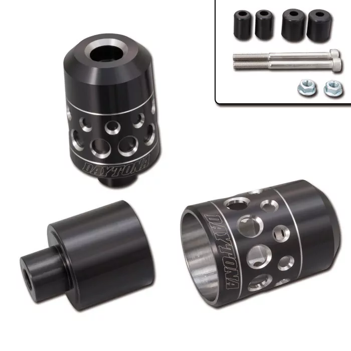 Daytona Lenkergewichte "Hollow" | silber eloxiert 7/8"+1" Lenker mit I Ø 14-19 mm | Paar