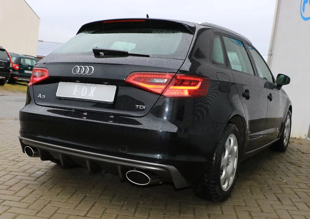 Audi A3 - 8V Sportback  Endschalldämpfer Ausgang rechts/links - 160x90 Typ 38 rechts/links