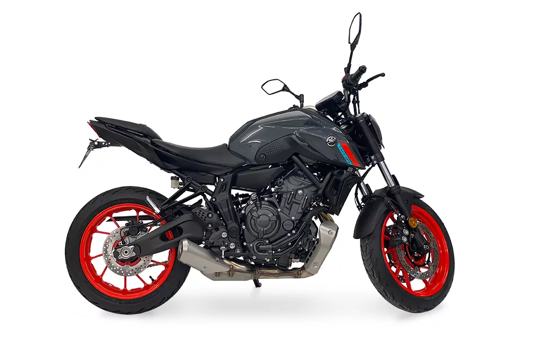 alpha Technik Kennzeichenhalter für Yamaha MT-07, TYP RM33, RM34, Modelljahr 2021-