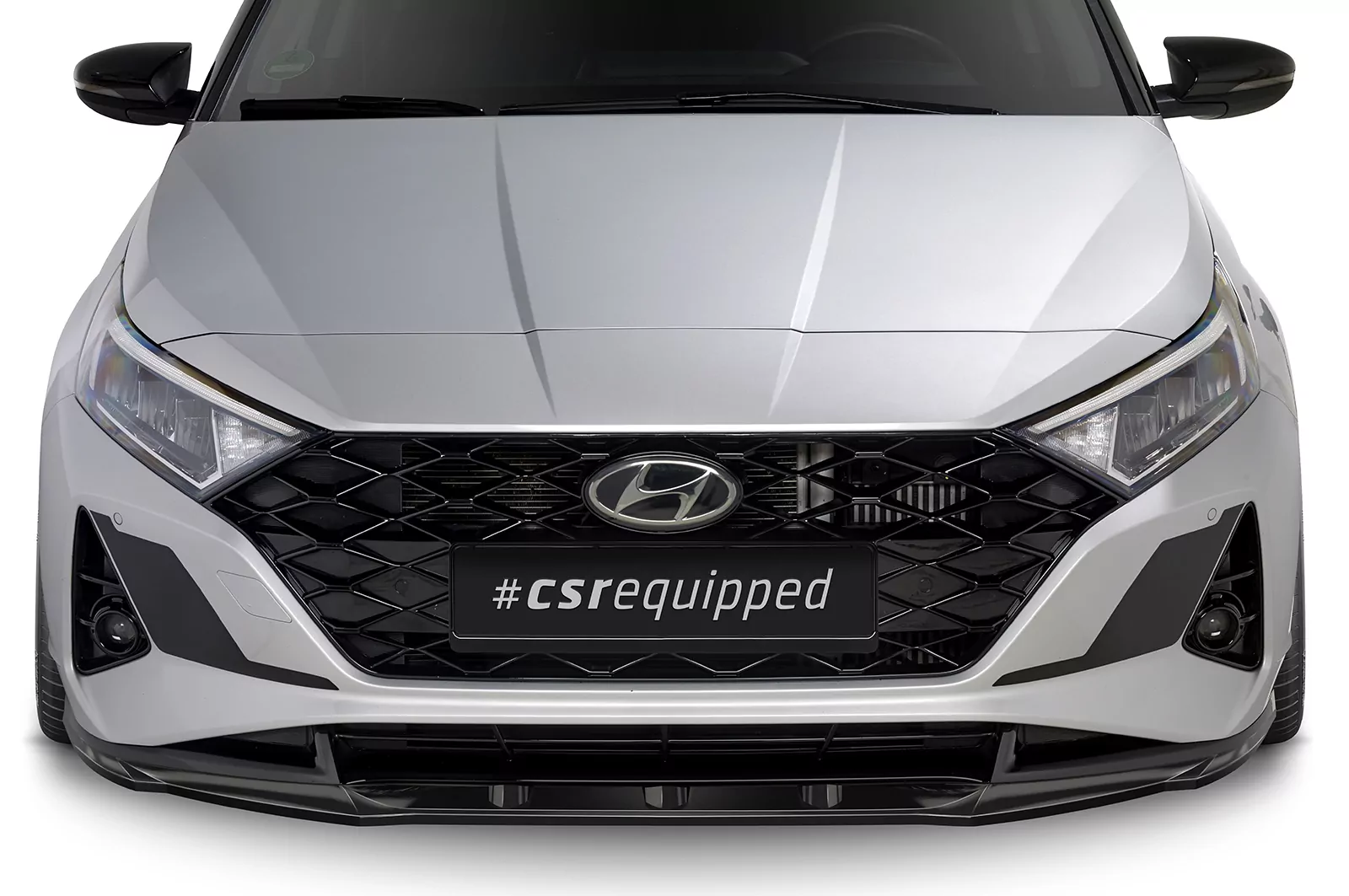 Cup-Spoilerlippe mit ABE für Hyundai i20 (BC3) CSL615 Schwarz Strukturiert