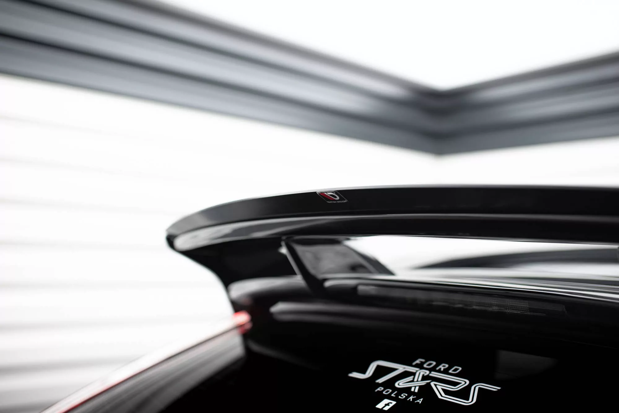 Spoiler CAP Passend Für Passend Für FORD FOCUS MK2 RS Schwarz Hochglanz Schwarz Hochglanz