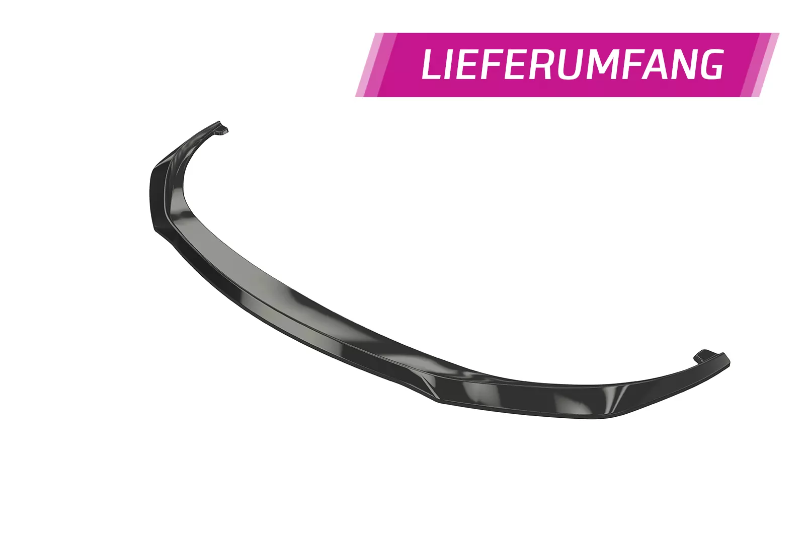 Cup-Spoilerlippe mit ABE für Opel Astra K CSL419 Strukturiert (schwarz matt)