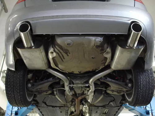 Audi A4 Typ B7 quattro  Endschalldämpfer rechts/links Ø63,5mm - 1x90 Typ 17 rechts/links