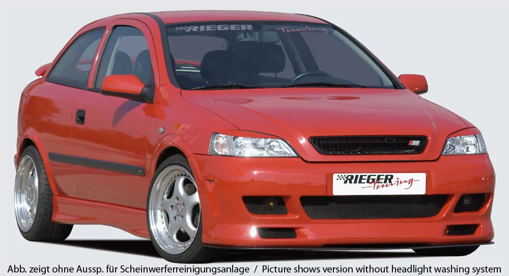 Rieger Spoilerstoßstange für Opel Astra G - Fließheck  -> nicht für eckige NSW carbon optik
